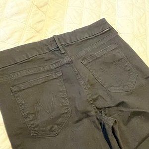 MOTHER Denim - The Looker High-rise Black Jeans